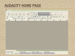 AUDACITY HOME PAGE
13
 