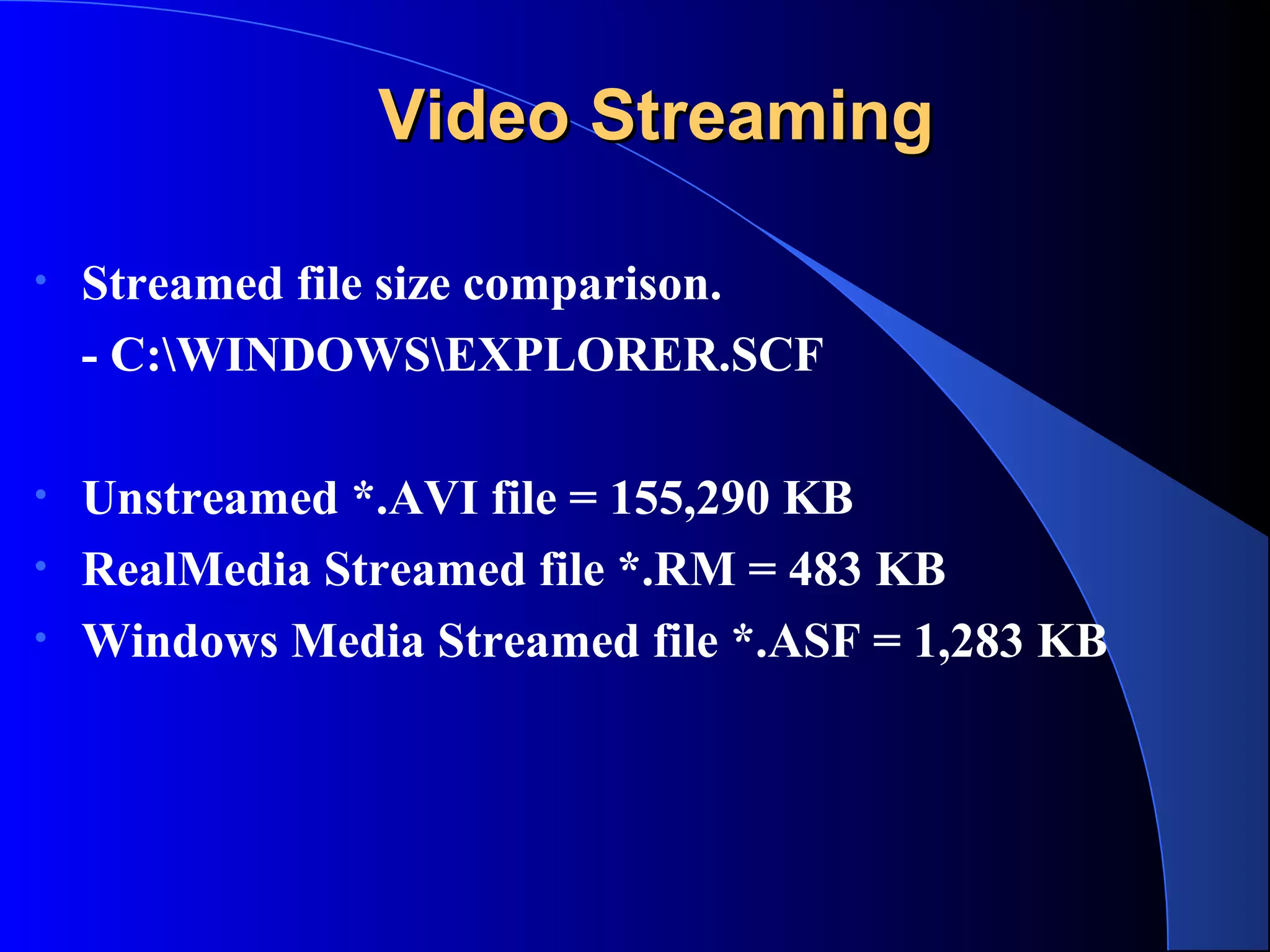Audio and video streaming | PPT