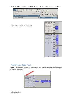 Audio Editing Basics with Audacity 2021