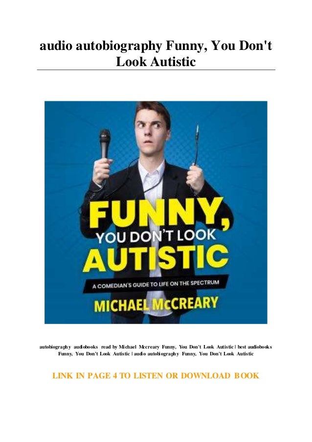audio autobiography Funny... You Don't Look Autistic
