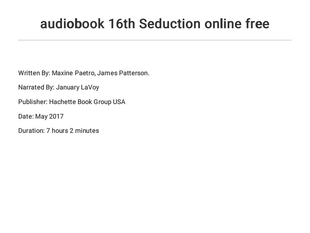 16th seduction book 16th seduction book