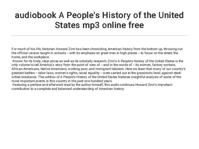 Audiobook A People S History Of The United States Mp3 Online Free Audiobook A People S History Of The United States Mp3 Online Free