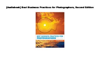 [Audiobook] Best Business Practices for Photographers, Second Edition
 