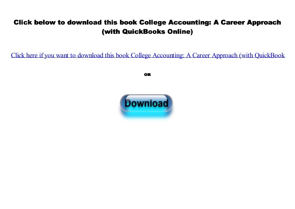 [Read] College Accounting A Career Approach (with QuickBooks Online)