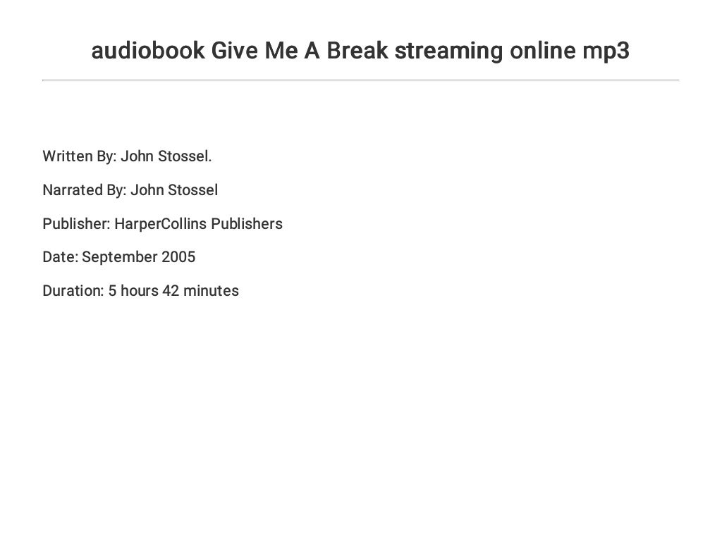 give me a break series give me a break series
