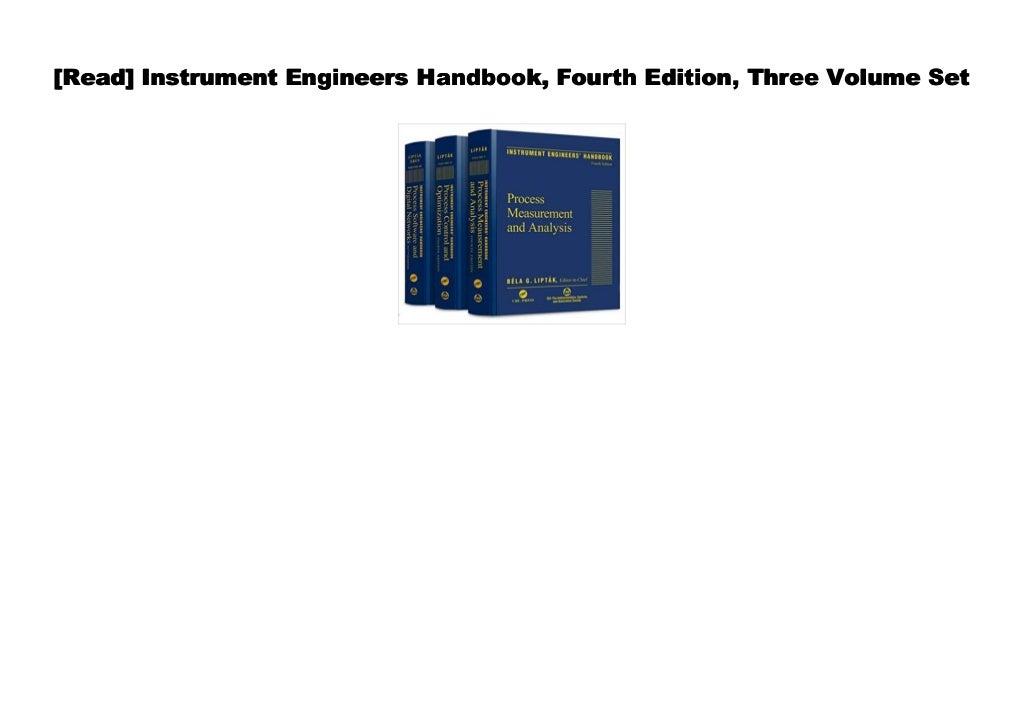[Doc] Instrument Engineers Handbook, Fourth Edition, Three Volume Set