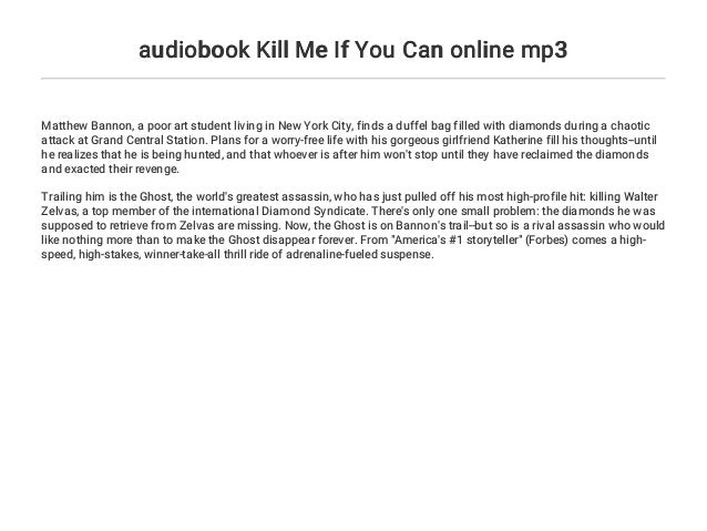 Audiobook Kill Me If You Can Online Mp3
