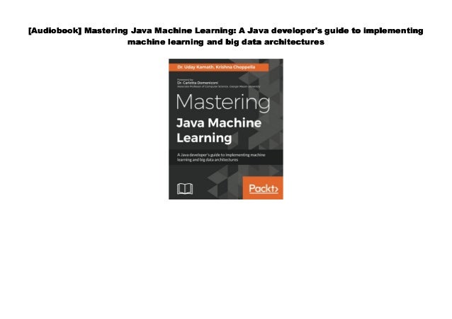 machine learning for java developers