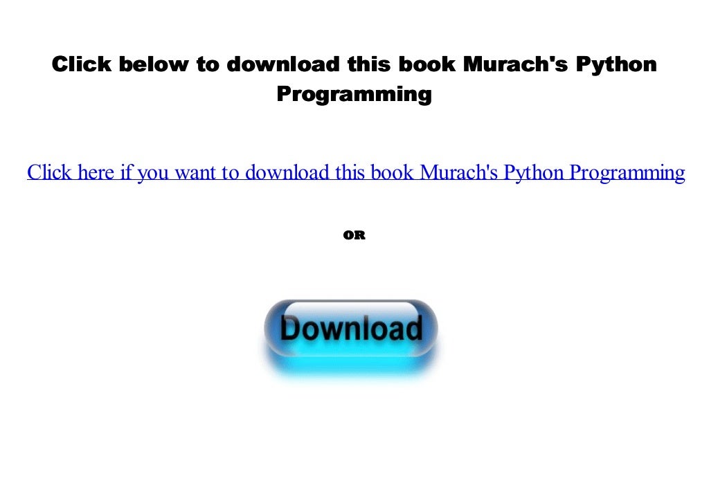  txt murach s python programming