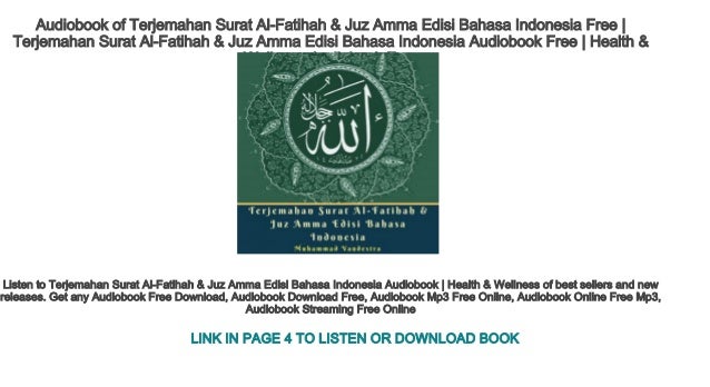 Audiobook Of Terjemahan Surat Al Fatihah Juz Amma Edisi