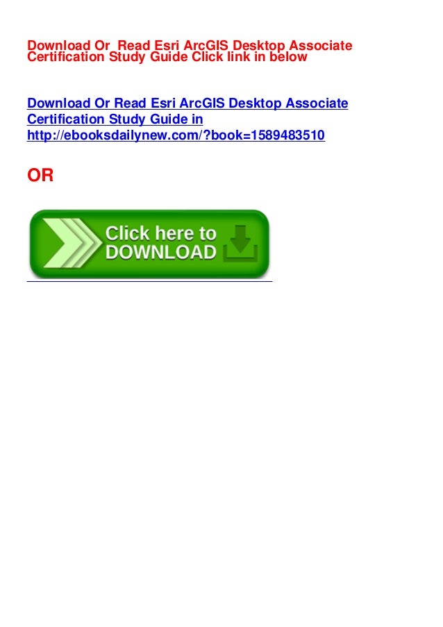Audiobooks Esri Arcgis Desktop Associate Certification Study Guide