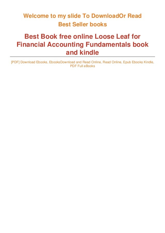 ( Audiobooks ) Loose Leaf for Financial Accounting Fundamentals