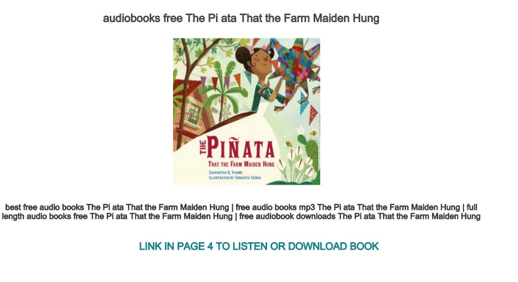 Audiobooks Free The Pi Ata That The Farm Maiden Hung Audiobooks Free The Pi Ata That The Farm Maiden Hung