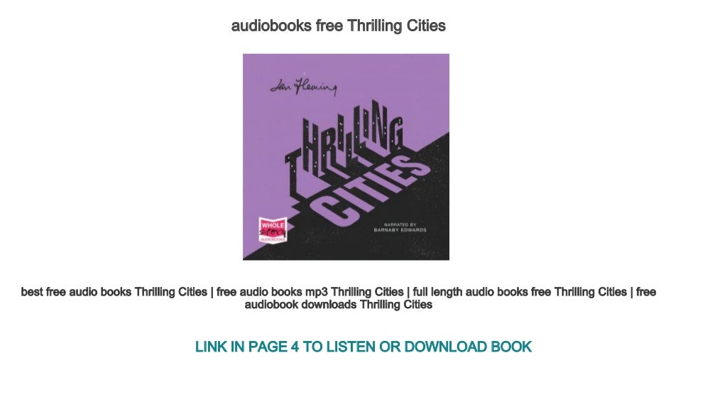 thrilling audiobooks