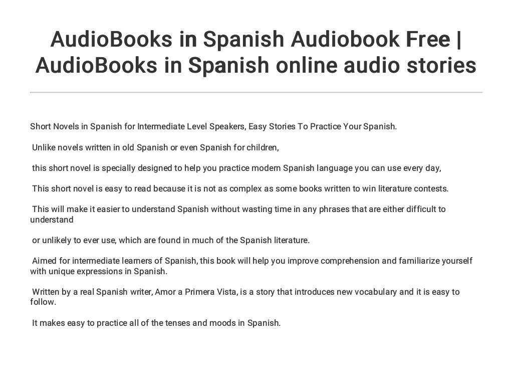 best spanish audiobooks for beginners