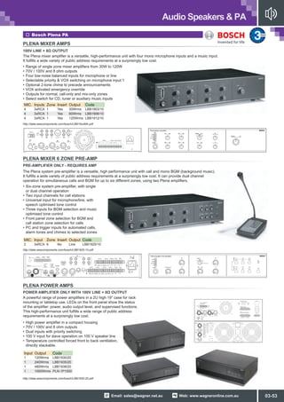 Audio components  at wagneronline