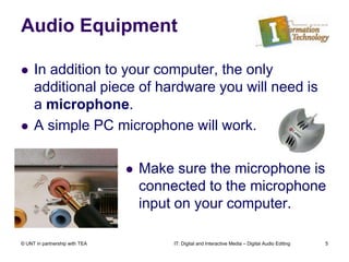 Audio editing ppt | PPTX