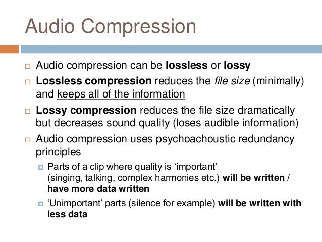 lossless compression of audio essay lossless compression of audio essay