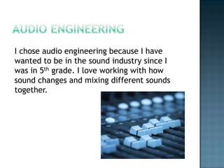 Audio Engineering | PPTX