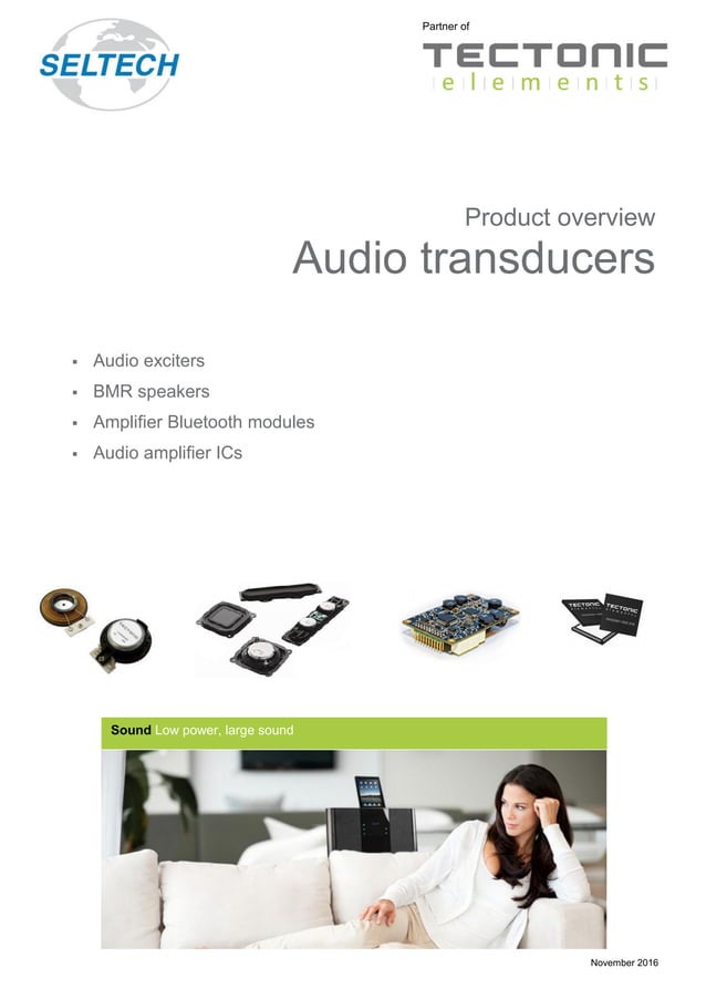 Audio exciters, waterproof, rugged speakers PDF