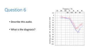 Question 6
• Describe this audio.
• What is the diagnosis?
 