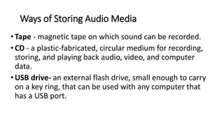 Methodical Audio Storage Audio Information and MEdia.pptx
