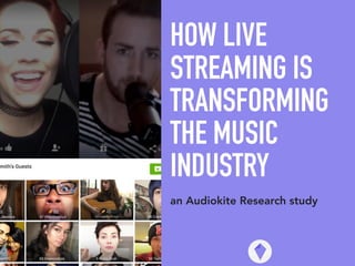 HOW LIVE
STREAMING IS
TRANSFORMING
THE MUSIC
INDUSTRY
an Audiokite Research study
 