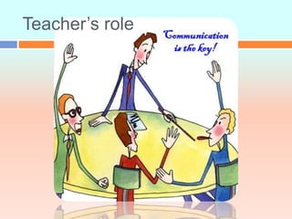 Teacher’s role
 