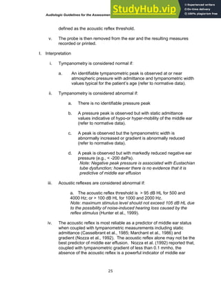 Audiologic Guidelines For The Assessment Of Hearing In Infants And ...