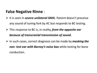Audiological tests of hearing assessment | PPTX