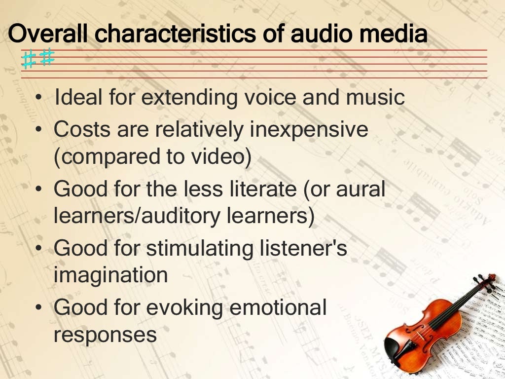 Audio media