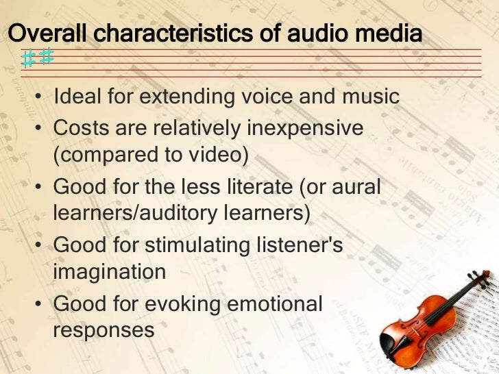Audio media