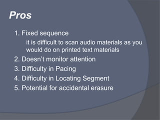 Audio media resources edtech | PPTX
