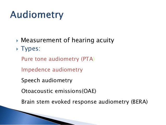 audiometry