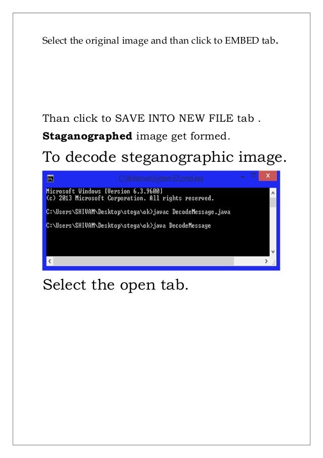 Audio Steganography java project