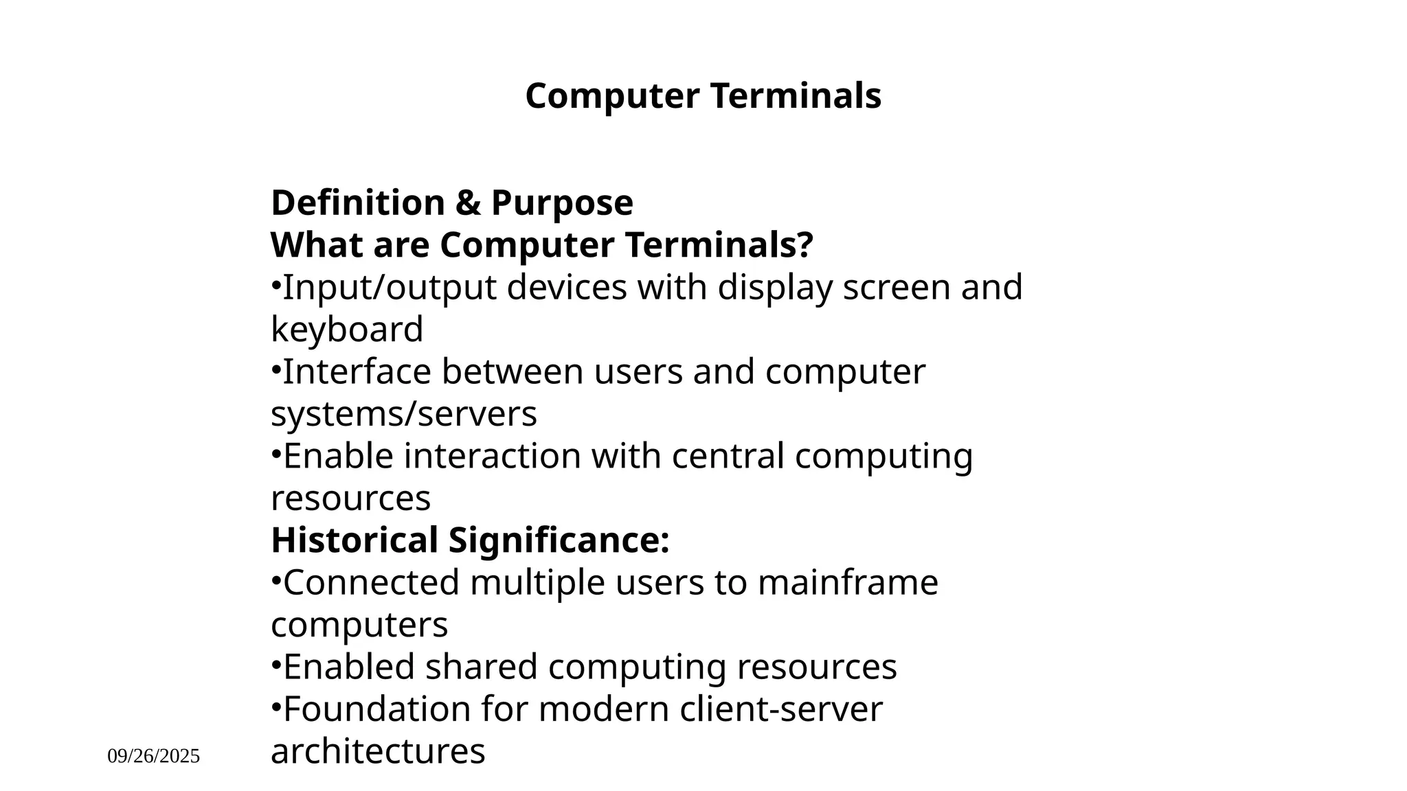 AudioOutput,Projectors & Terminals 1.pptx