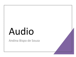 Audio
Andina Bispo de Souza
 