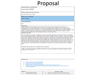 Proposal
 