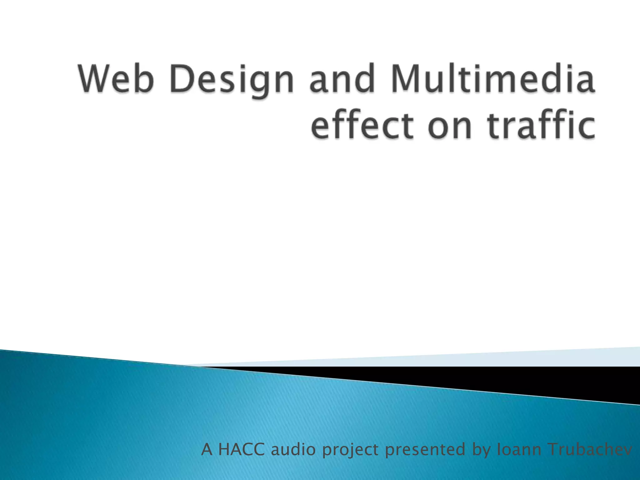 A HACC audio project presented by Ioann Trubachev
 