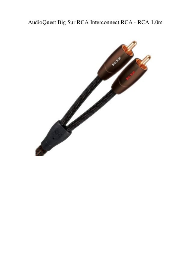 Mini-to-RCA, 1.0m AudioQuest Big Sur