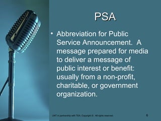 Audio Recording Vocabulary | PPT