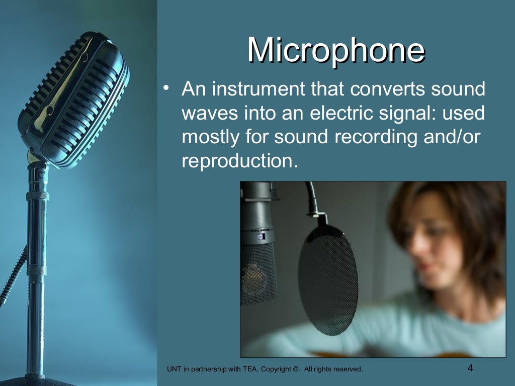 Audio Recording Vocabulary