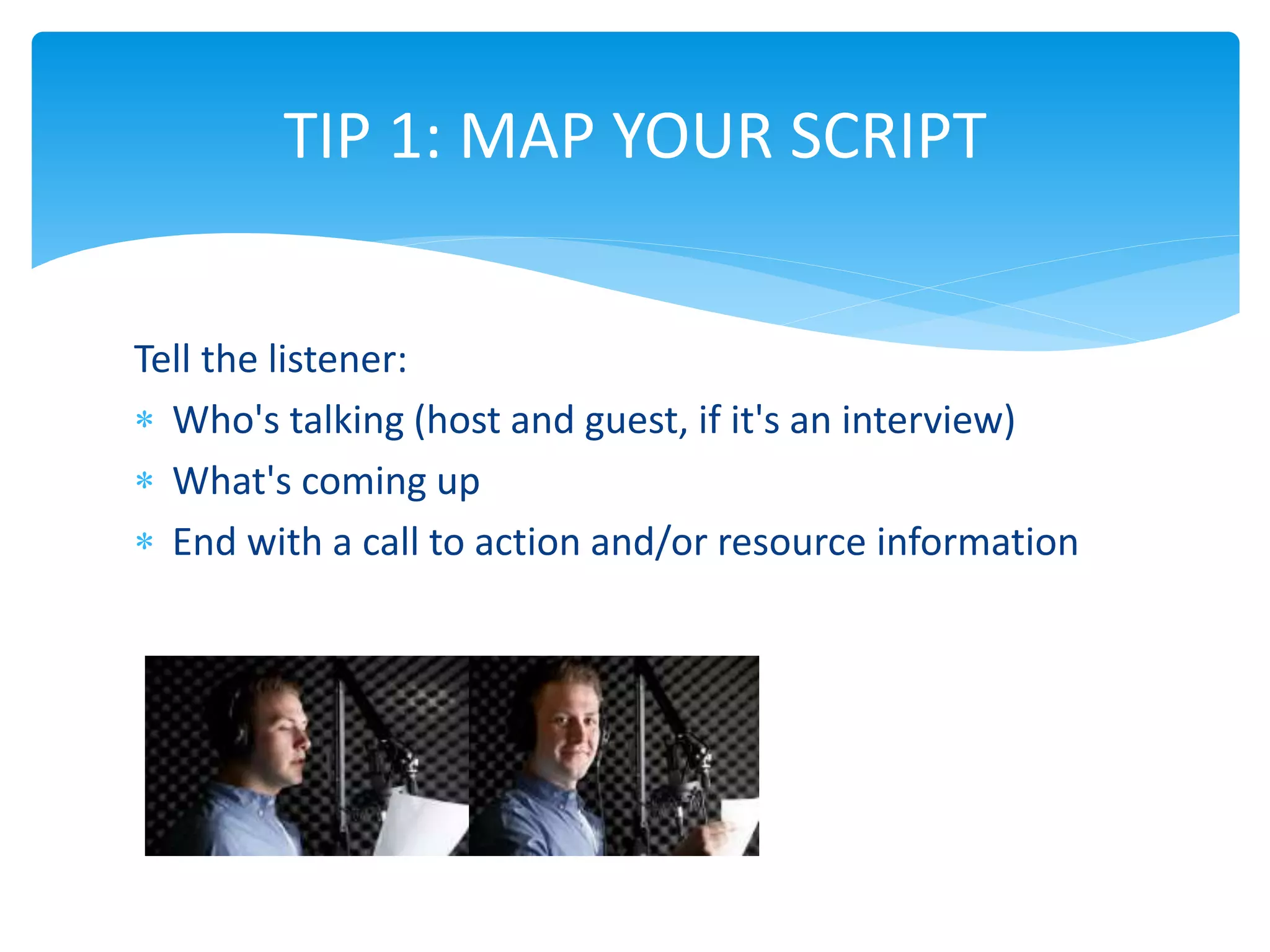 Audio script writing guide | PPTX