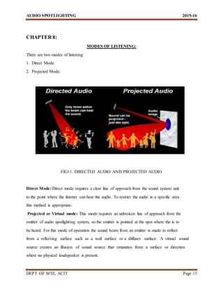 Audio spotlighting | DOCX