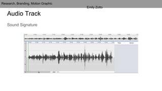 Audio Track
Sound Signature
Research, Branding, Motion Graphic
Emily Zotto
 
