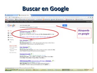 Buscar en Google Búsqueda en google