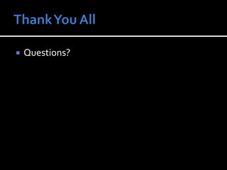 Thank You AllQuestions? 