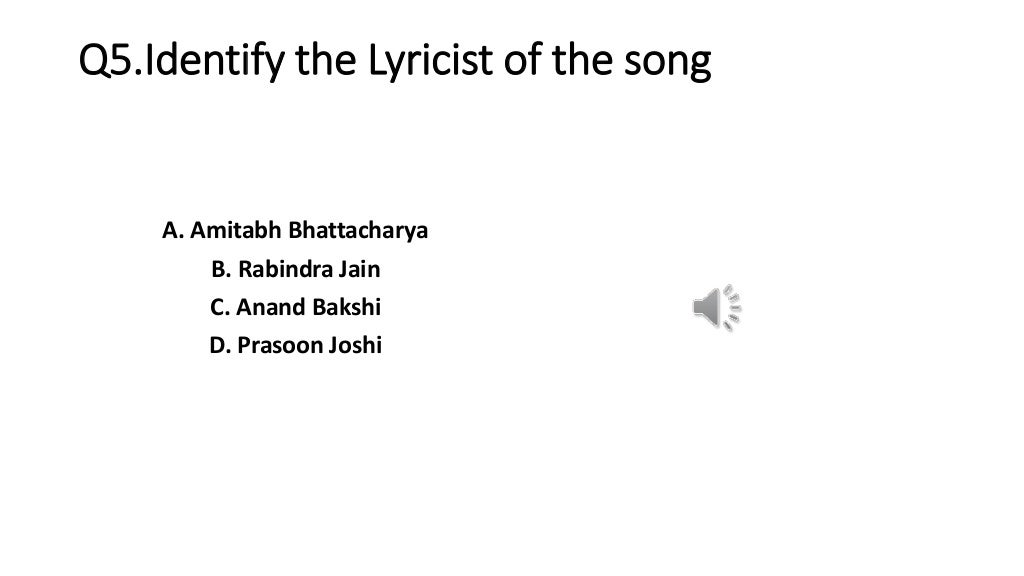 Audio visual round fun quiz competition