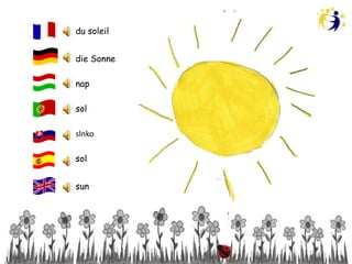 du soleil


die Sonne

nap

sol

slnko

sol


sun
 