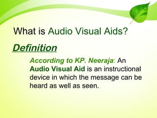 Audio visual aids | PPT